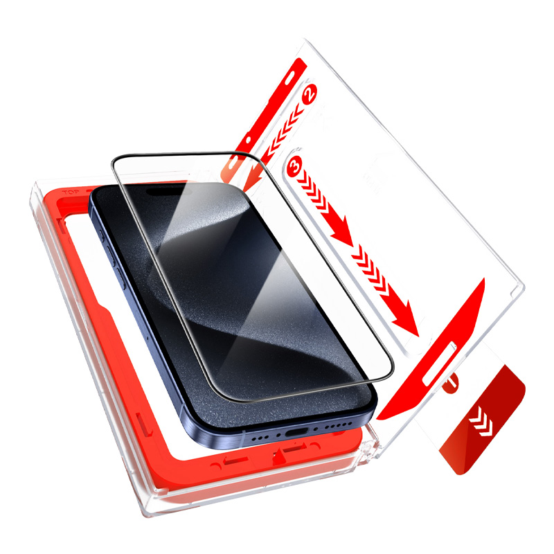 GUSHIELD Ochranné 3D sklo s aplikátorem pro iPhone 14 Pro(1)